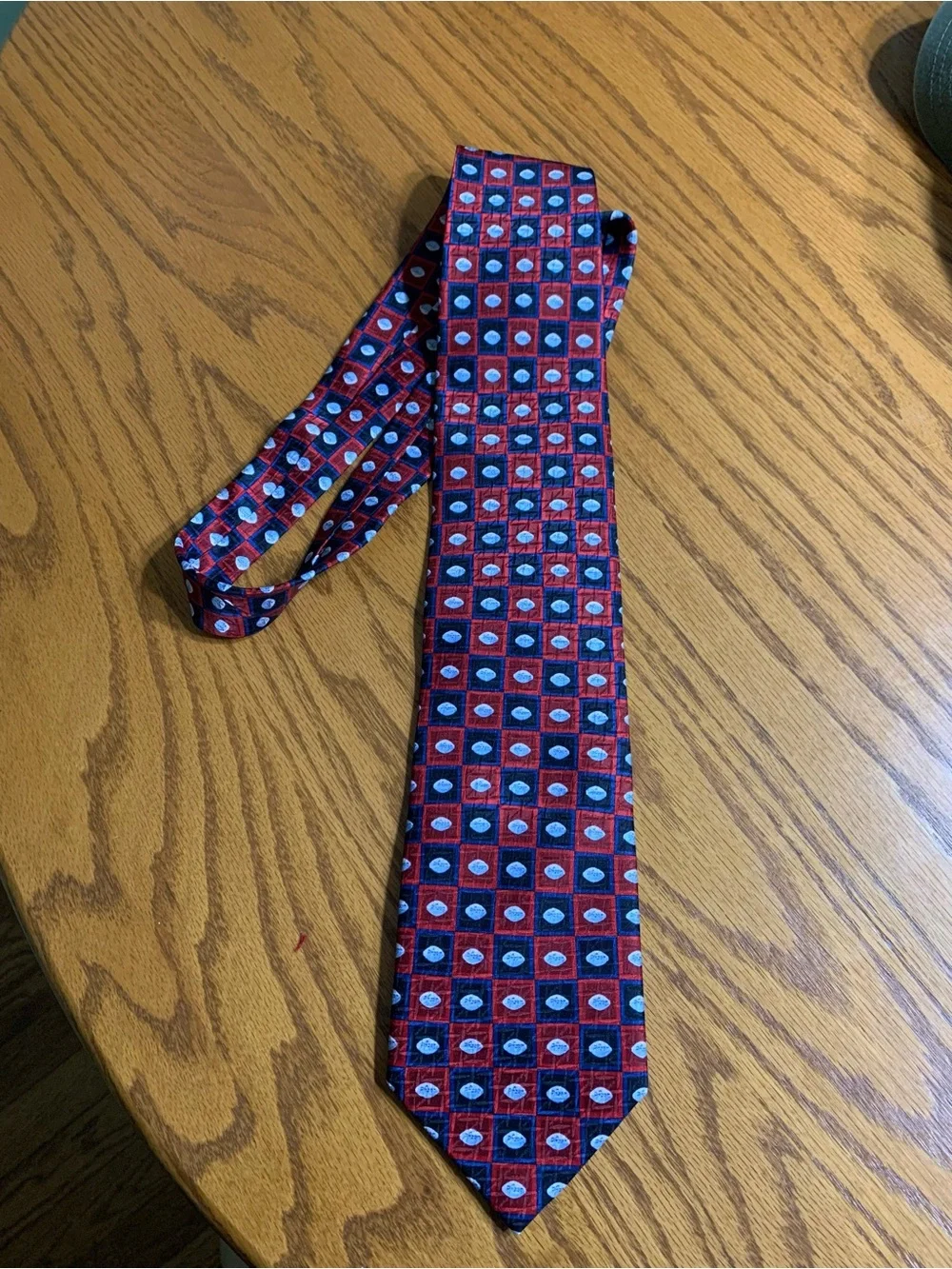 Men’s little blue pill tie.